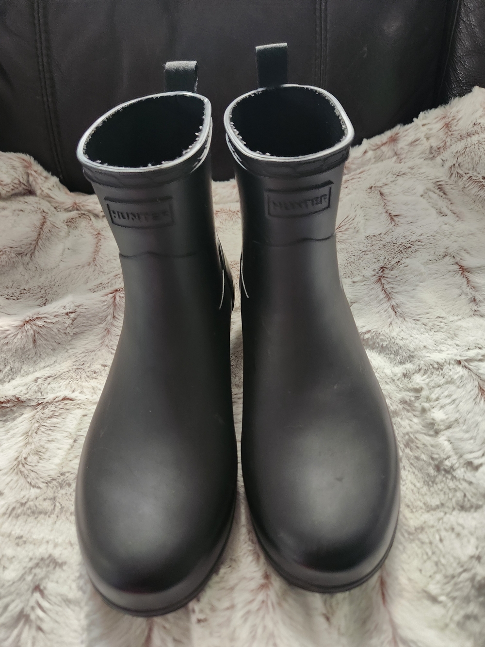Hunter Black Short Rain Boots